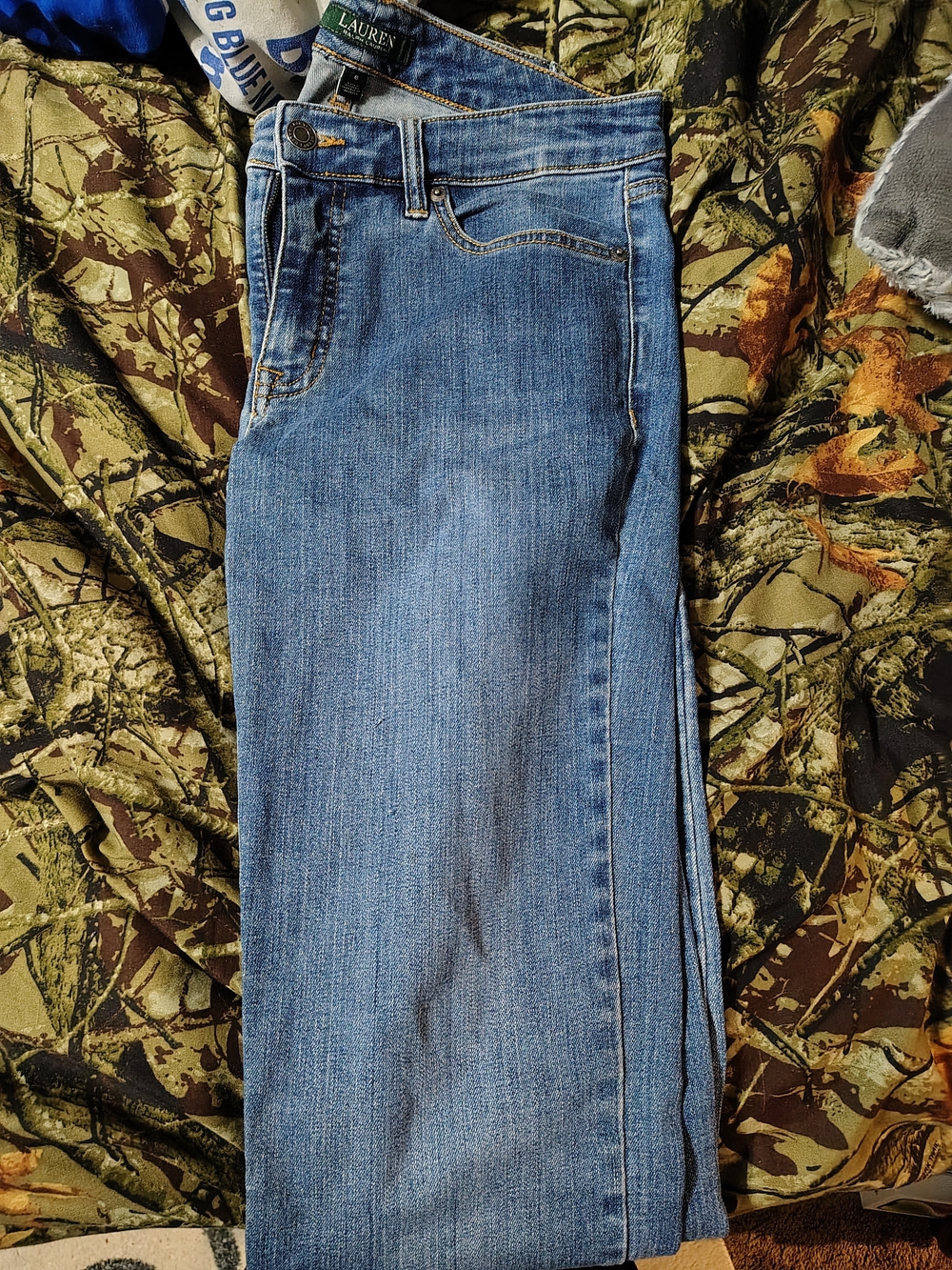 Ralph Womens Classic Straight Jeans - Blue